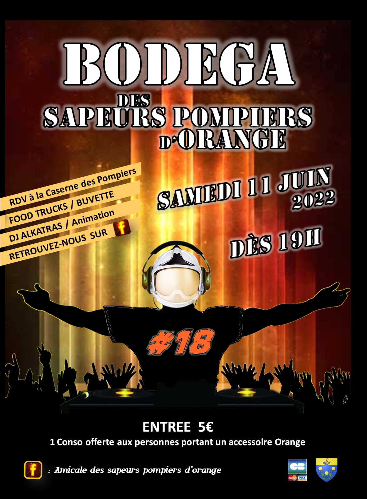 Bodega pompiers Orange